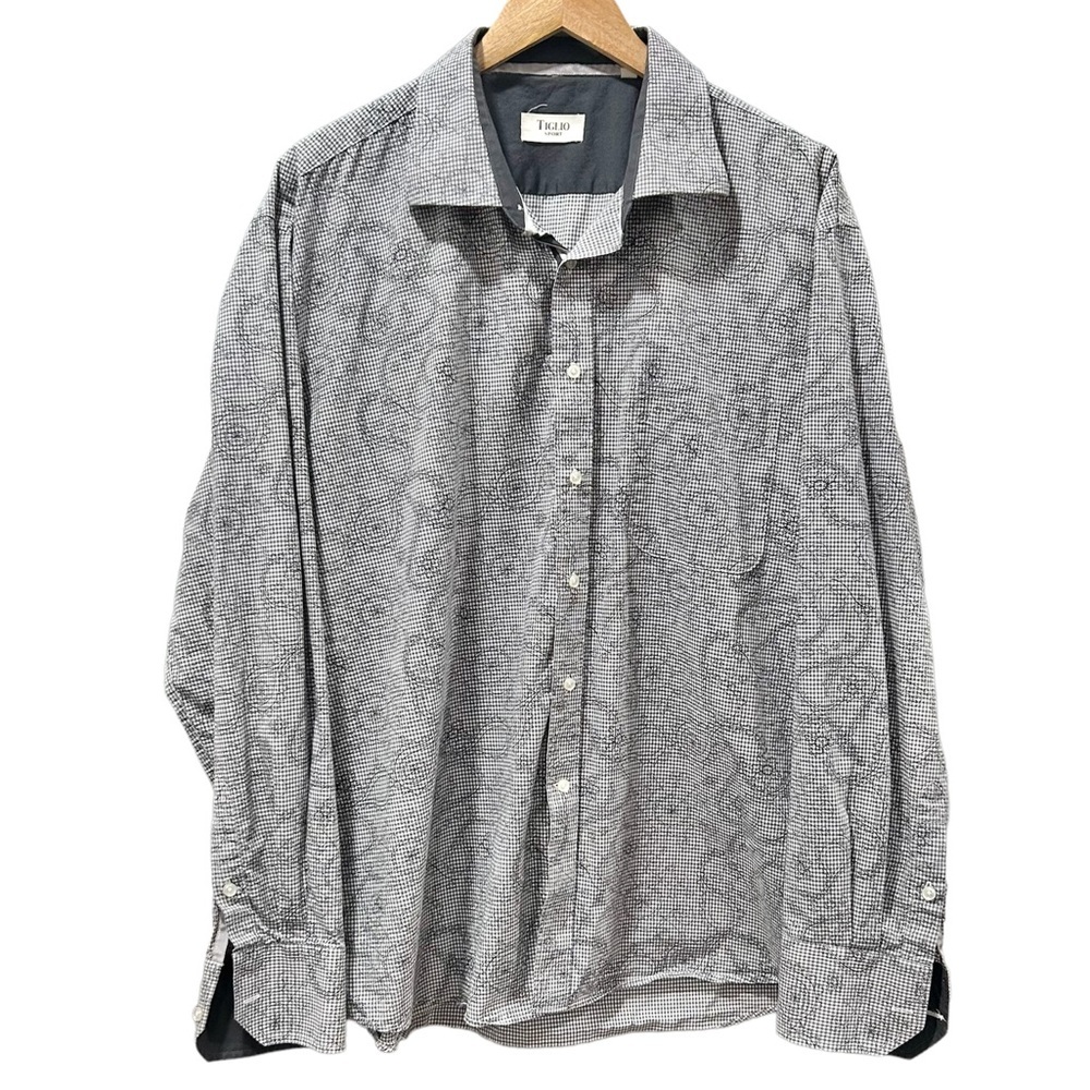 Tiglio Sport Men’s Button down Long Sleeve Shirt Size 2X